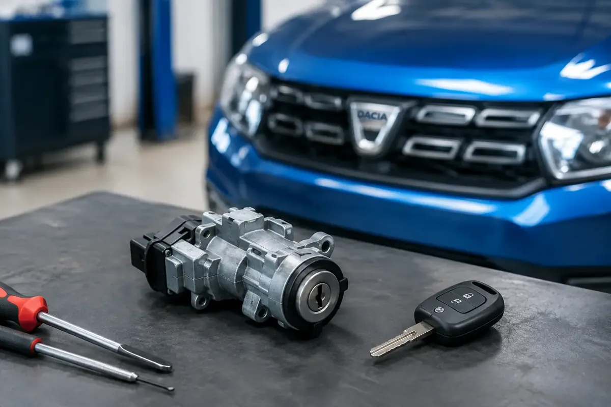 Symbolbild zum Beitrag: Dacia Zündschloss Reparatur bei Defekten