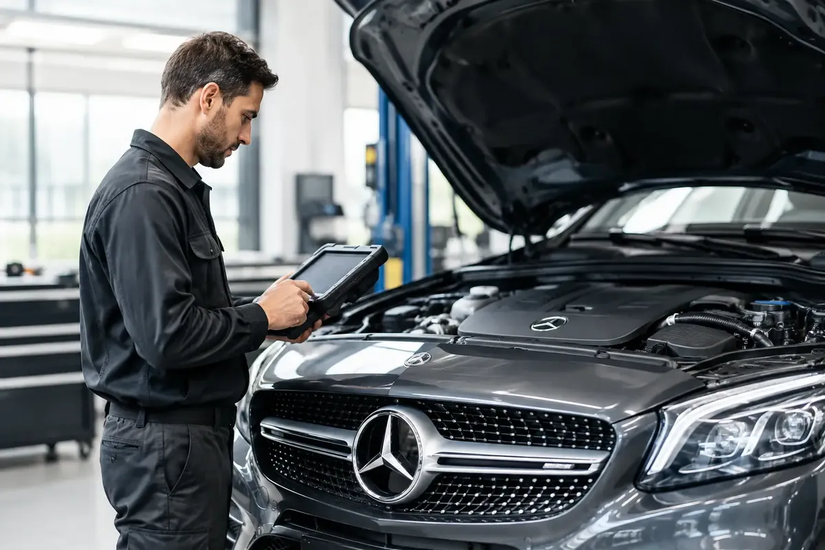 Symbolbild zum Beitrag: Mercedes EZS Reparatur bei Startproblemen